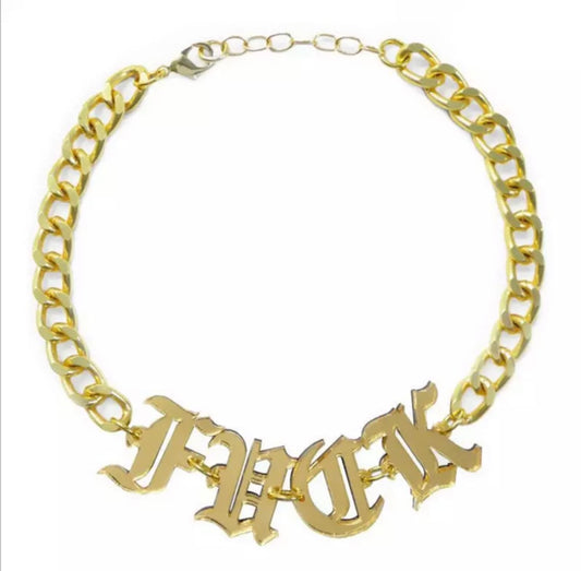 Fuck Choker w Matching Earring’s